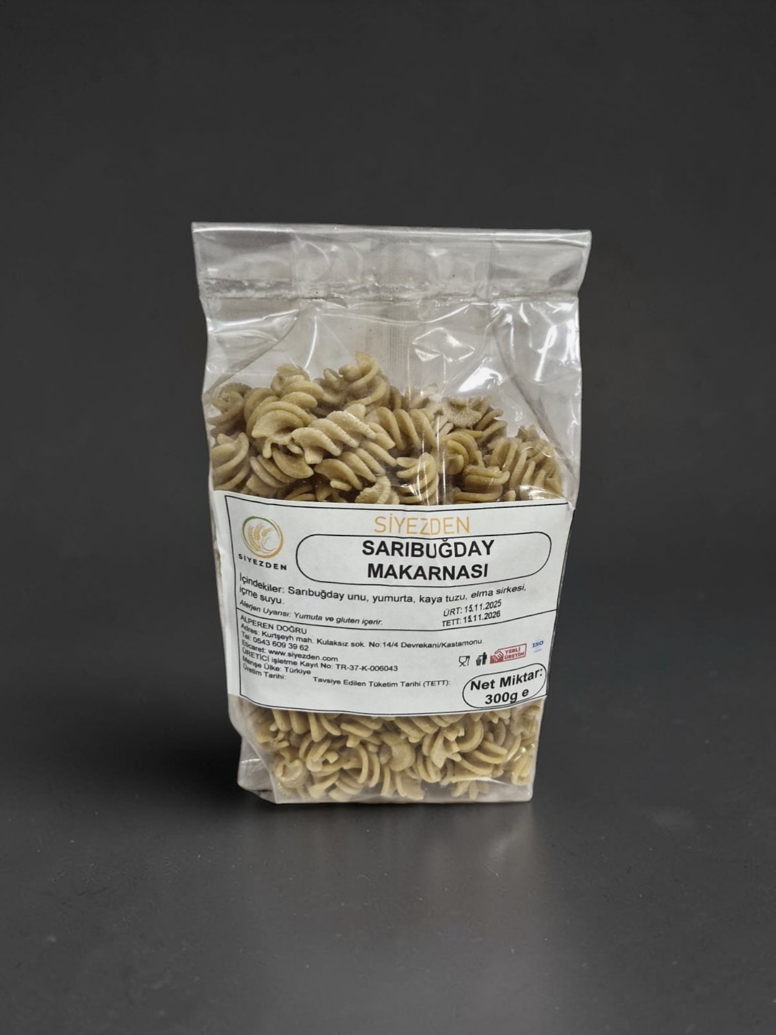 Sarıbuğday Makarnası 300 gr